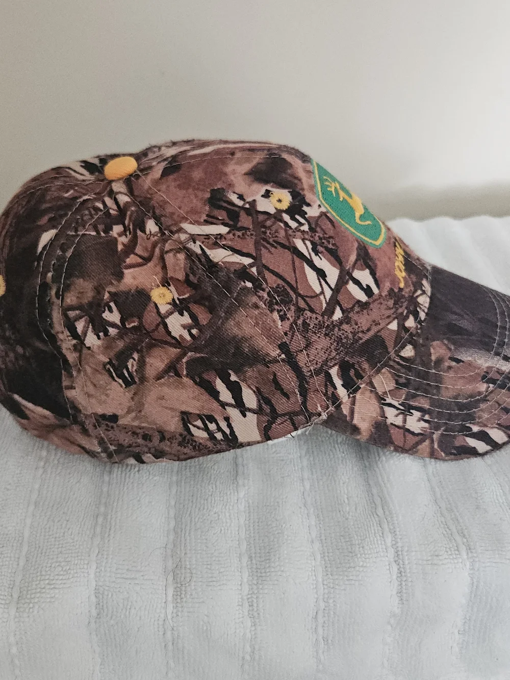 John Deere Camo Adjustable Baseball Cap Hat, Agriculture Theme